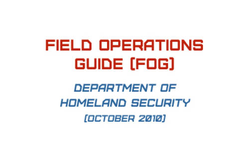 Field Operations Guide (FOG)